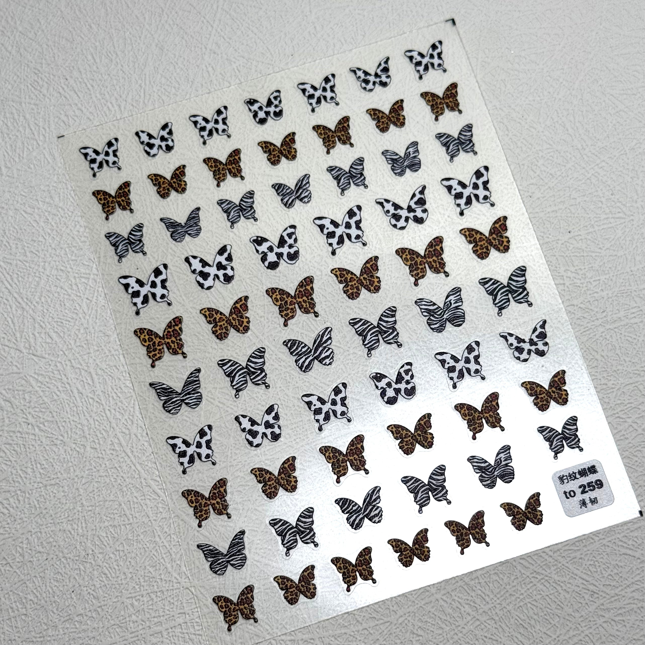 Donuts stickers | Butterfly Animal print