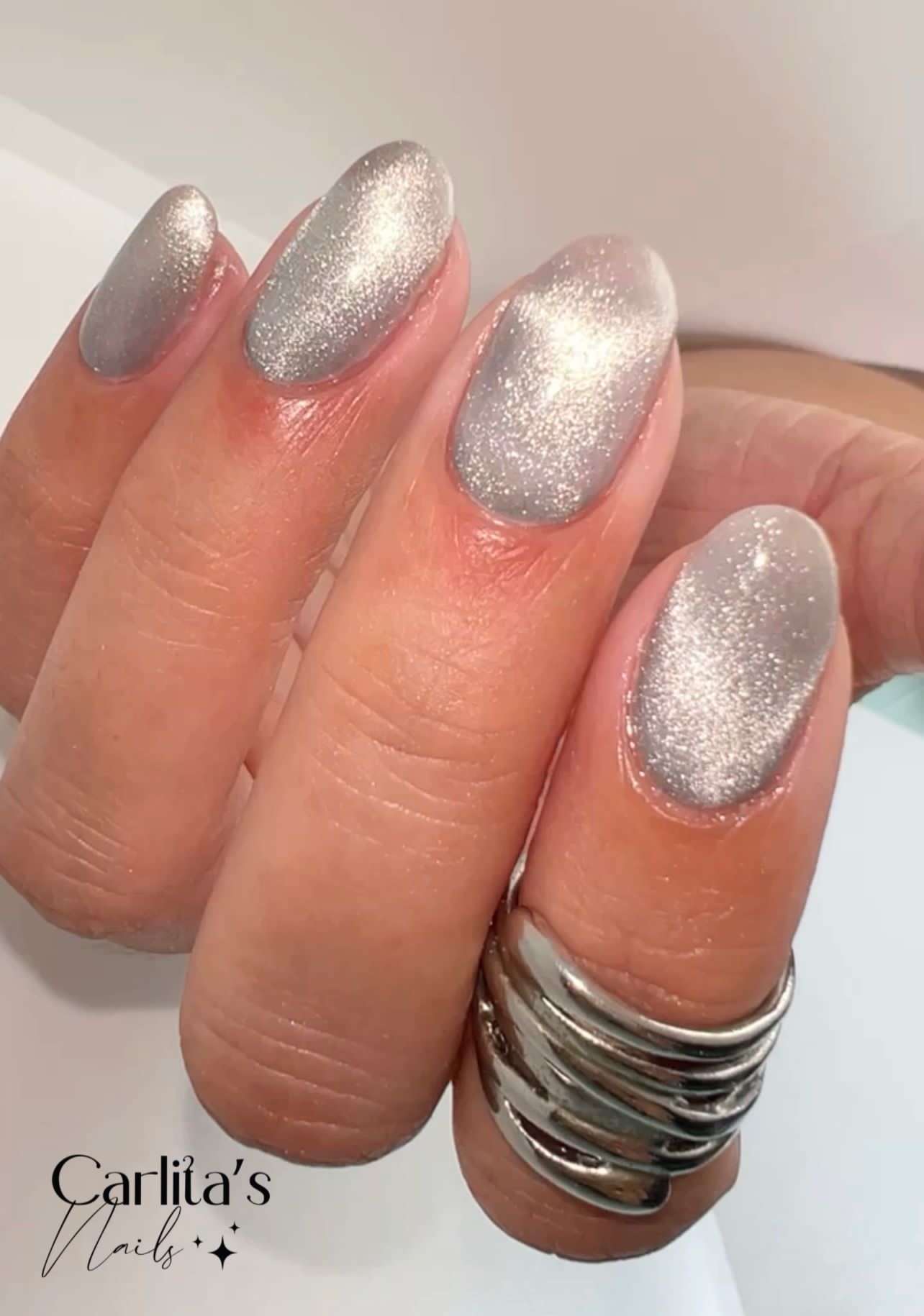 GEL POLISH | Ice Cats Eye Silver