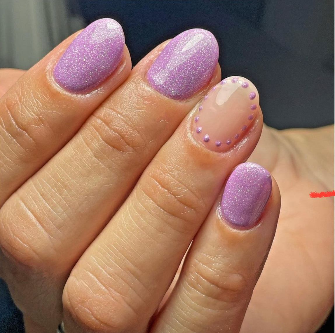 GEL POLISH | ZG41 Glitter Purple