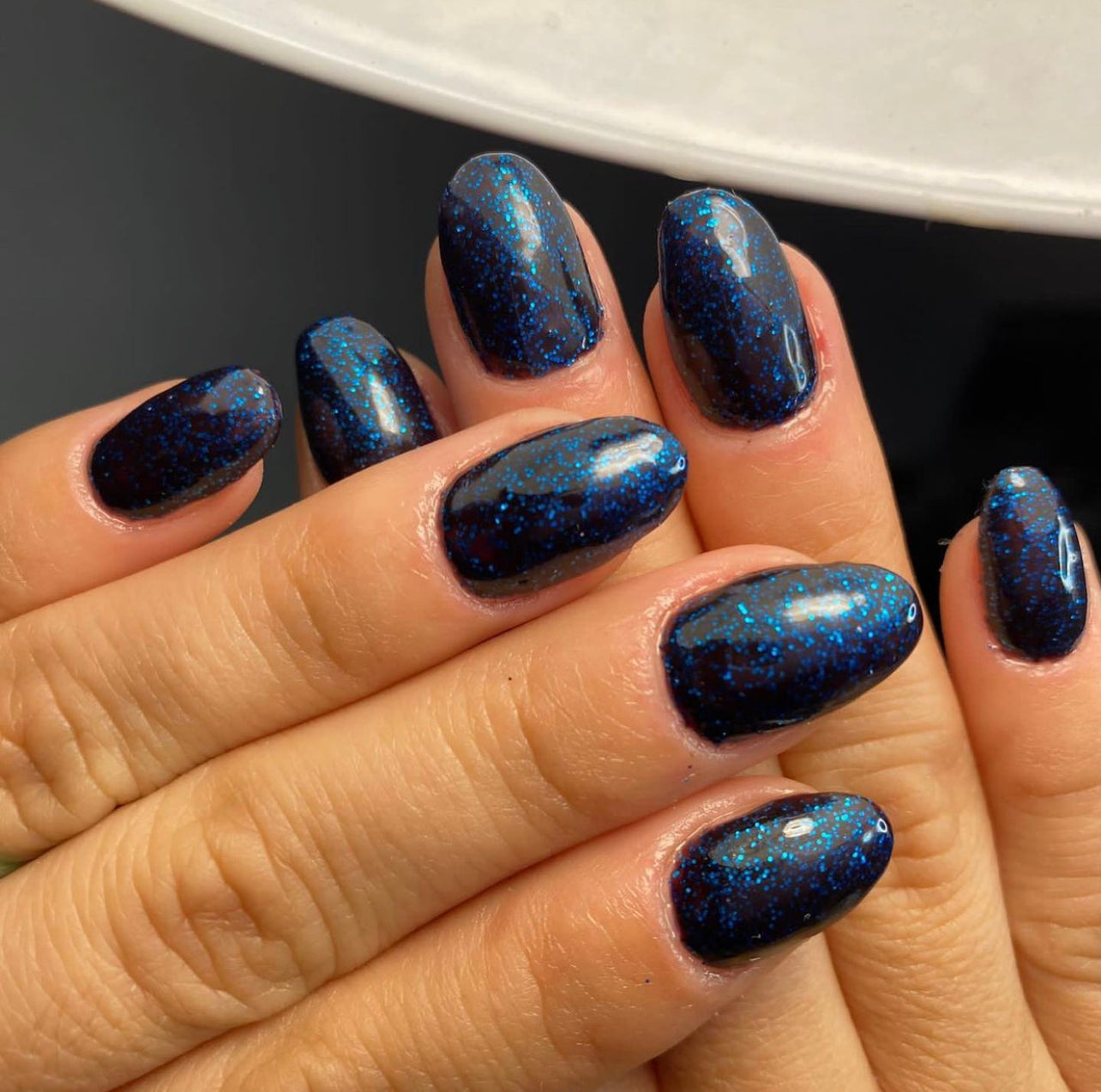 GEL POLISH | ZG129 Glitter Black Blue