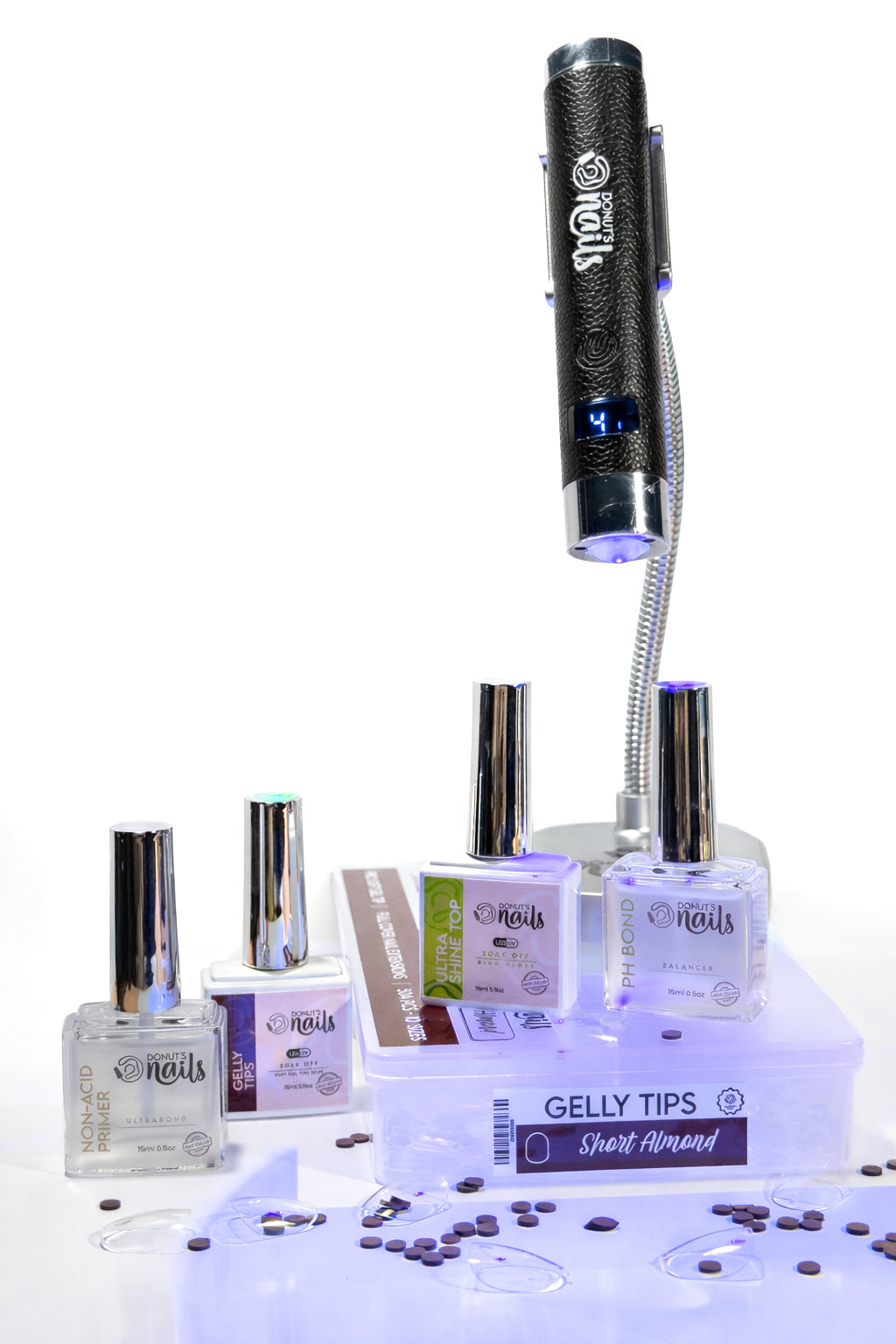 GELLY TIPS KIT | Plus Flash Cure Lamp