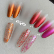 AIR CUSHION PAT PAT | Metallic Sponge gradient set of 4 NEW