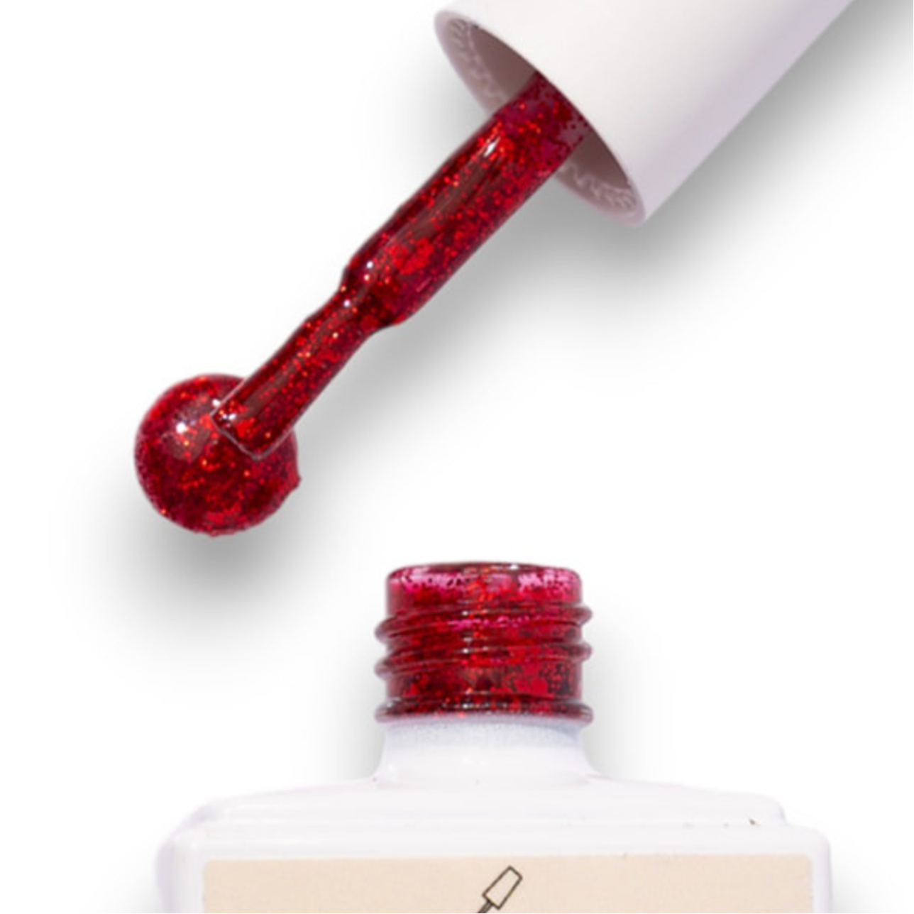 GEL POLISH | CS10 red glitter