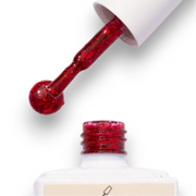 GEL POLISH | CS10 red glitter