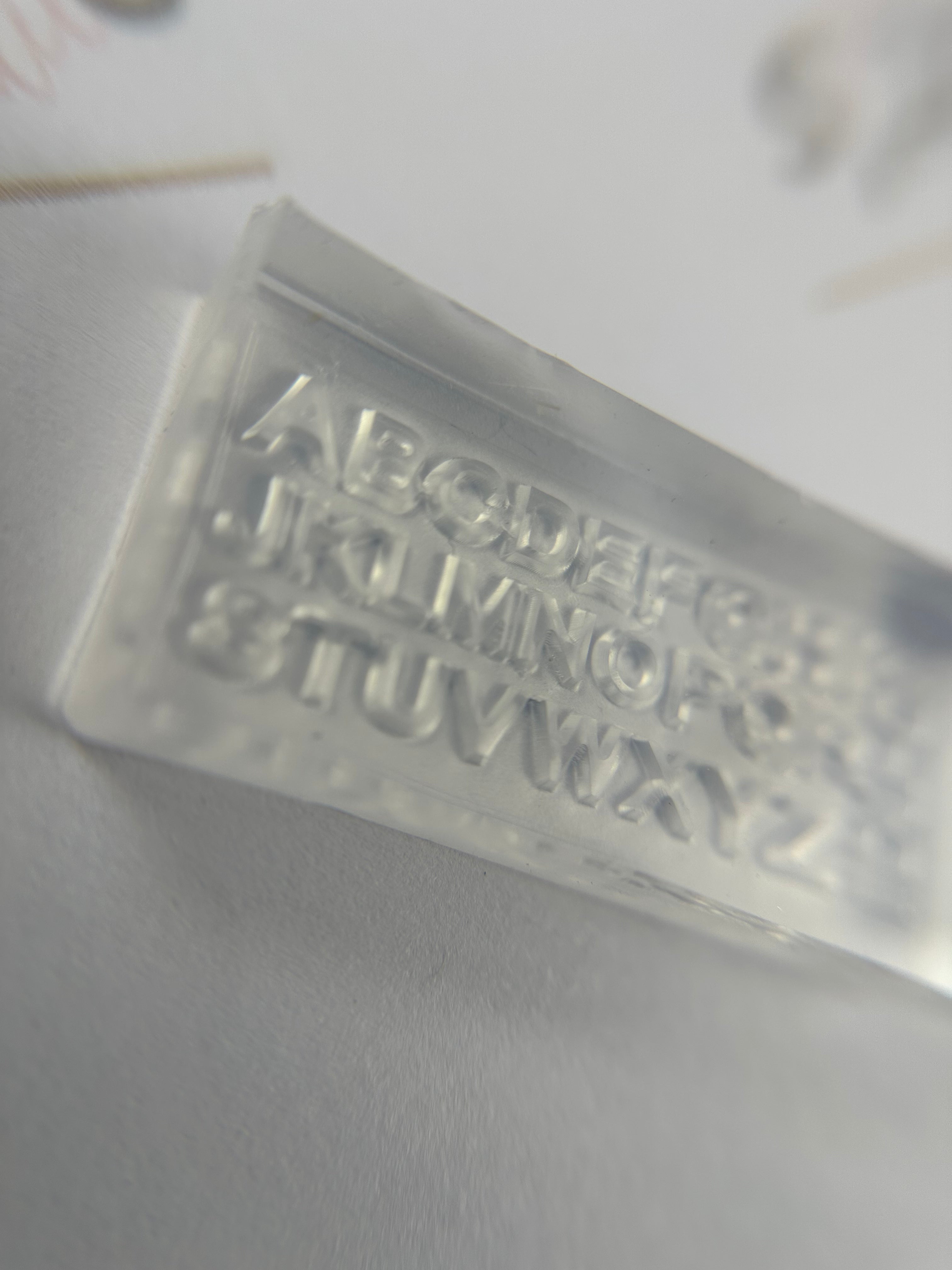 3D Letters Silicone Mold
