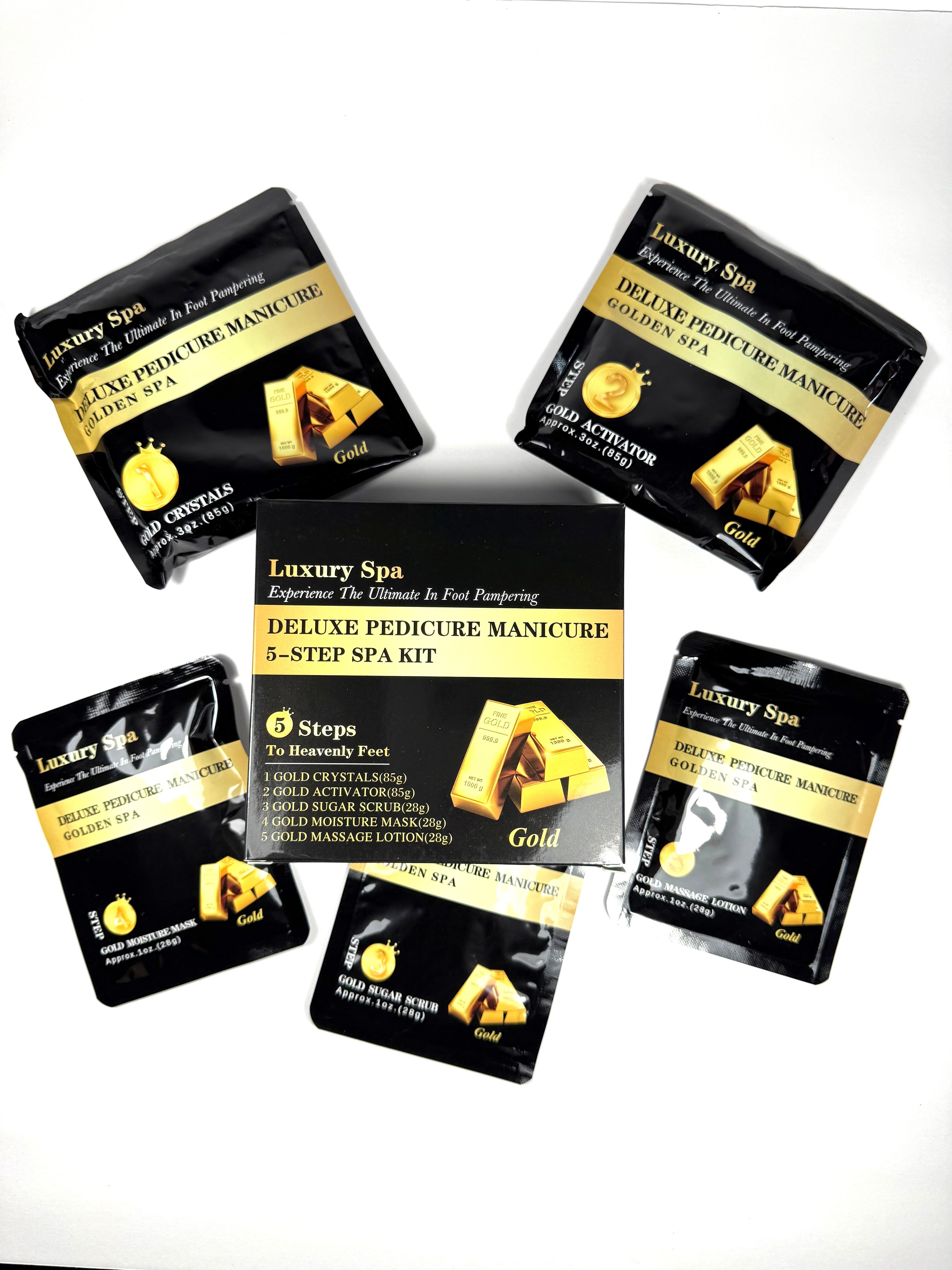 Gold Luxury SPA kit | Mani or Pedi - 5 in 1