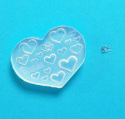 3D Hearts Stars Silicone Mold