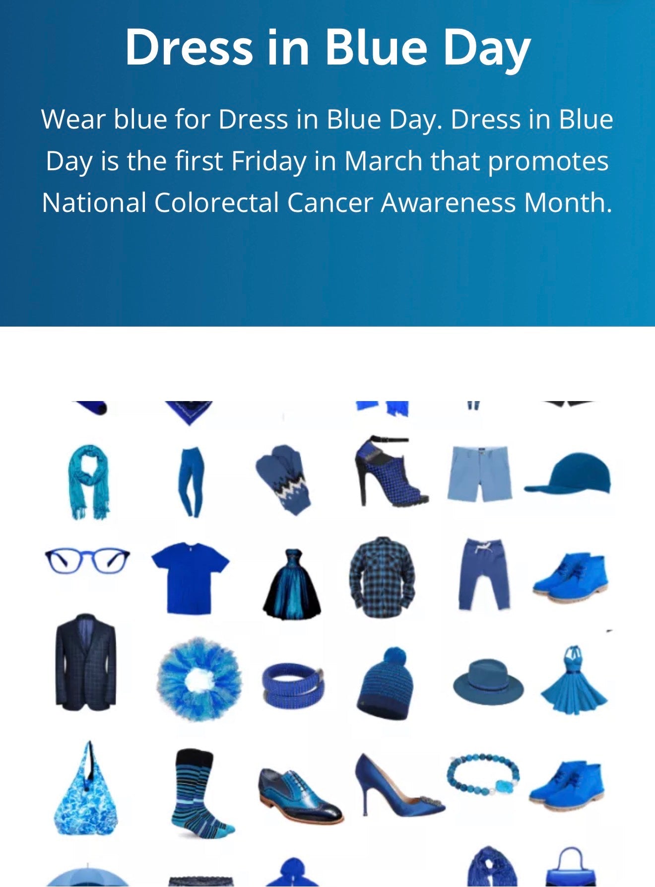 Colon Cancer Blue Box | 5 Gel colors ONLY-MARCH