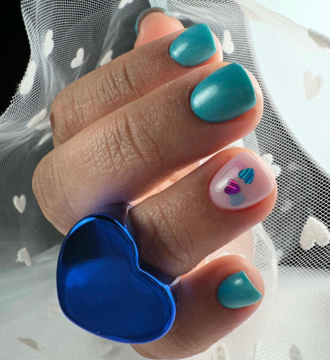 GEL POLISH | BL31 satin teal blue