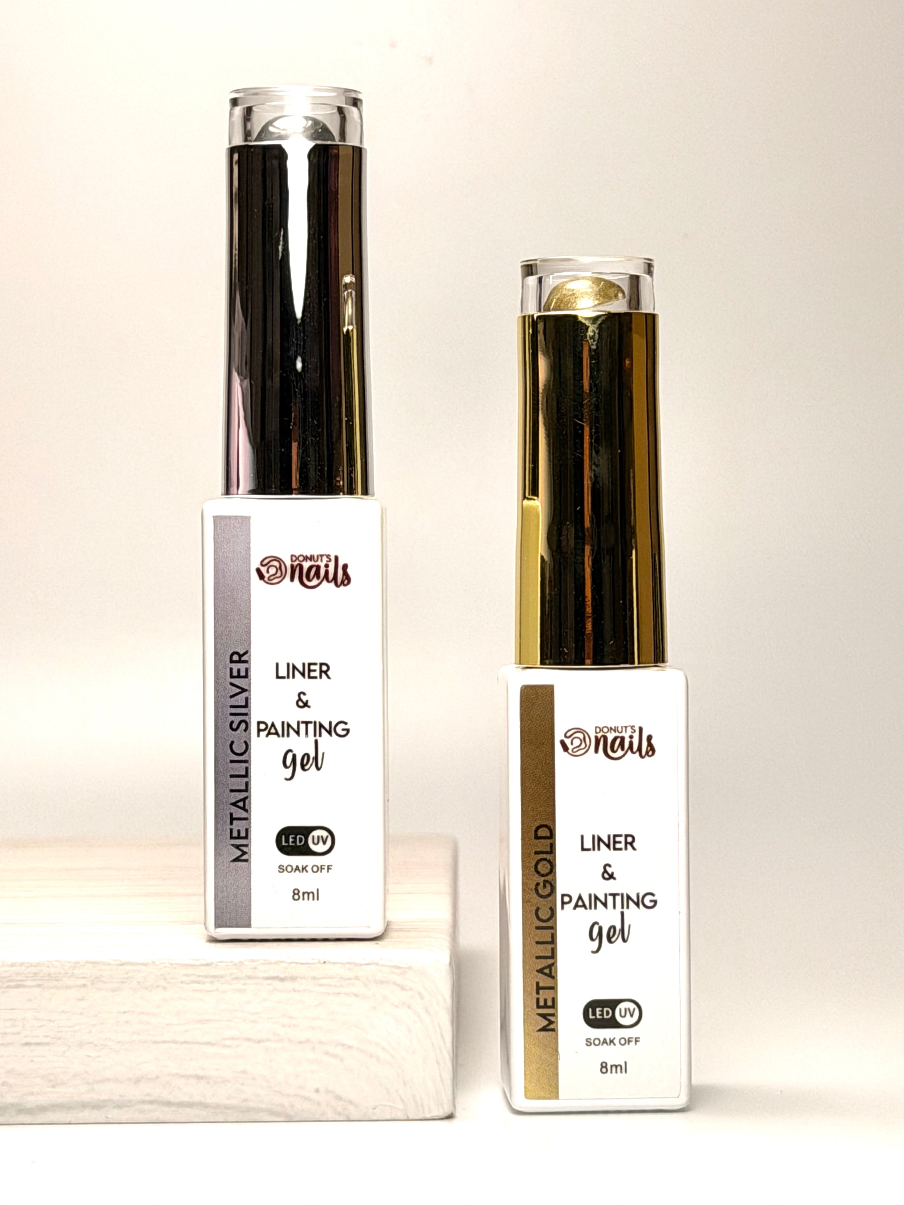METALLIC LINER | Gold or Silver painting gel