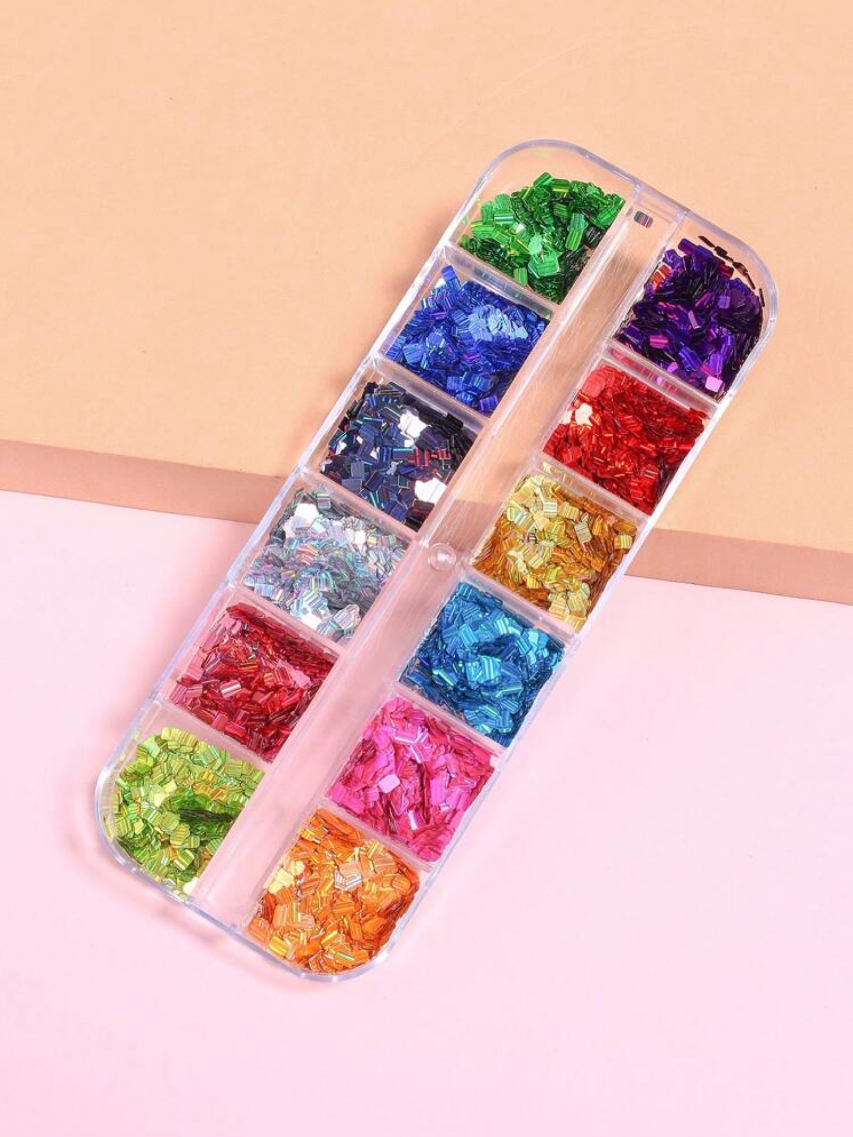 Rectangular Laser Sequin Box