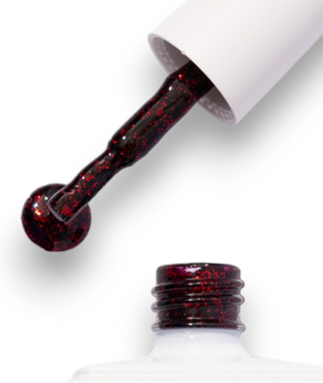 GEL POLISH | CS12 red glitter