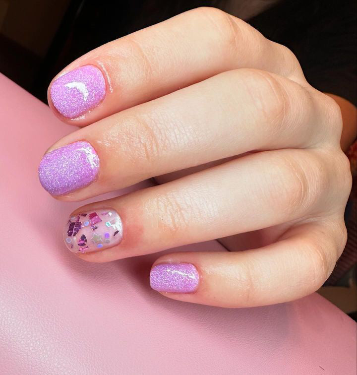 GEL POLISH | ZG41 Glitter Purple