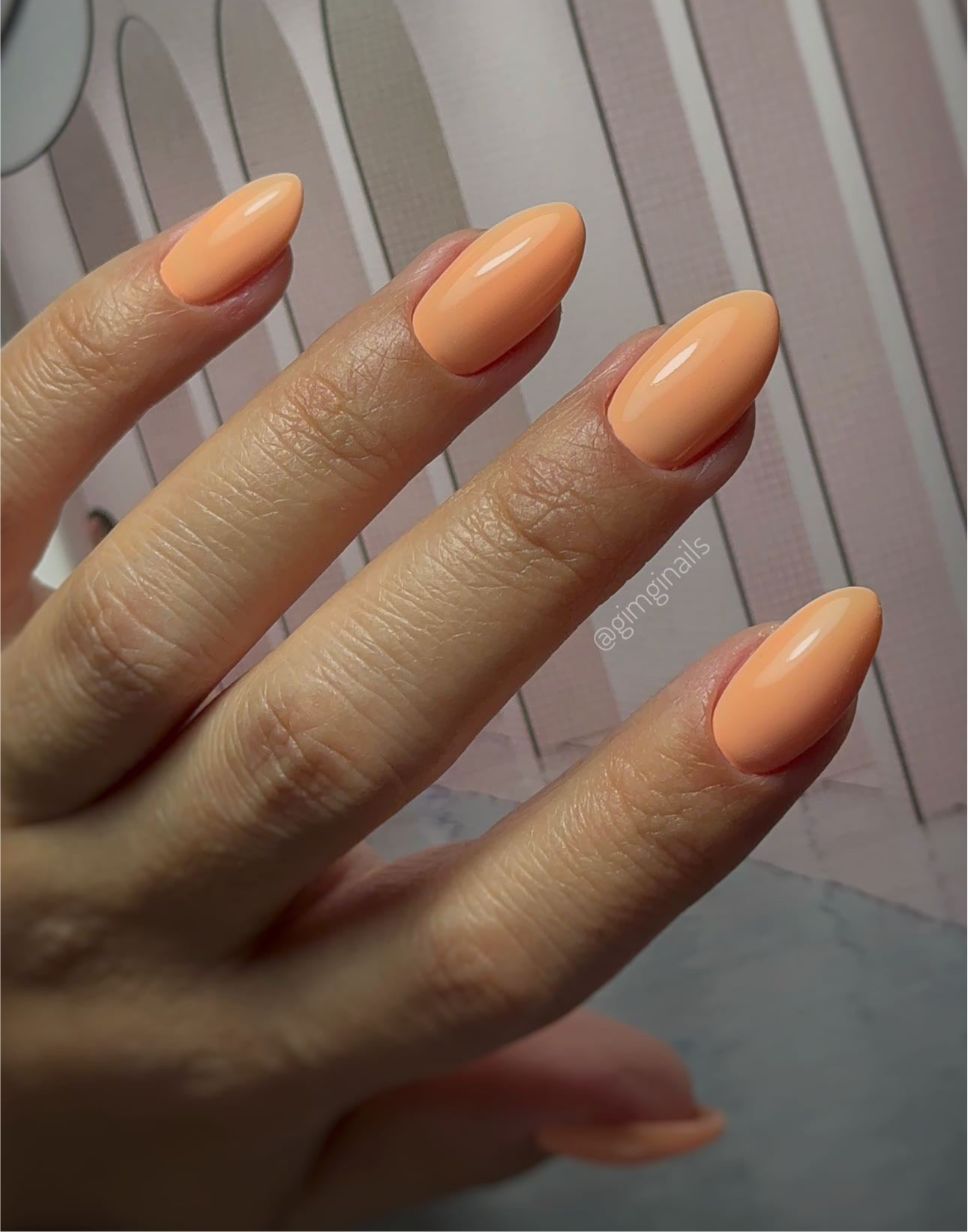 GEL POLISH | KE63 coral orange