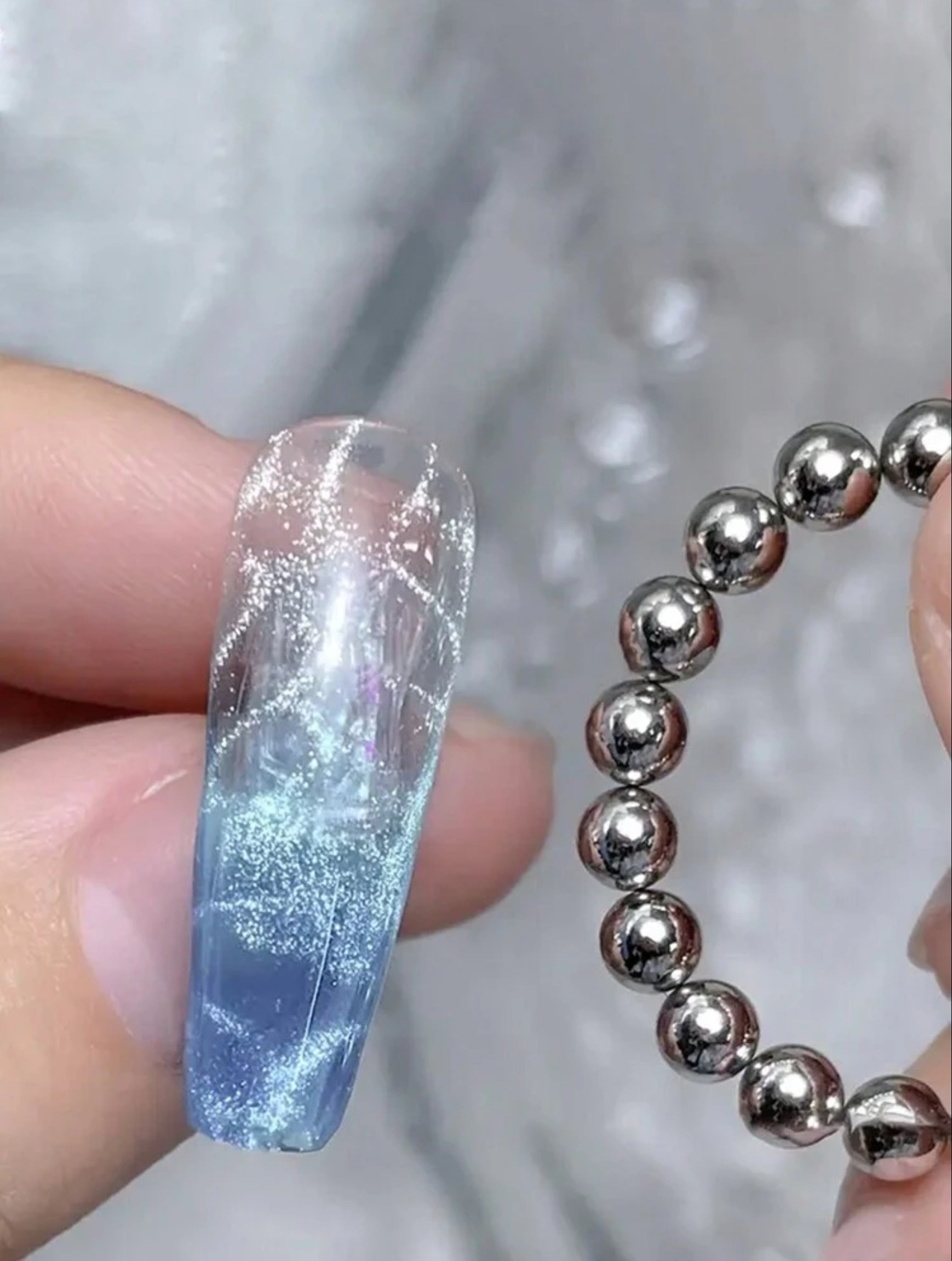 CAT EYE | Round Magnet Beads