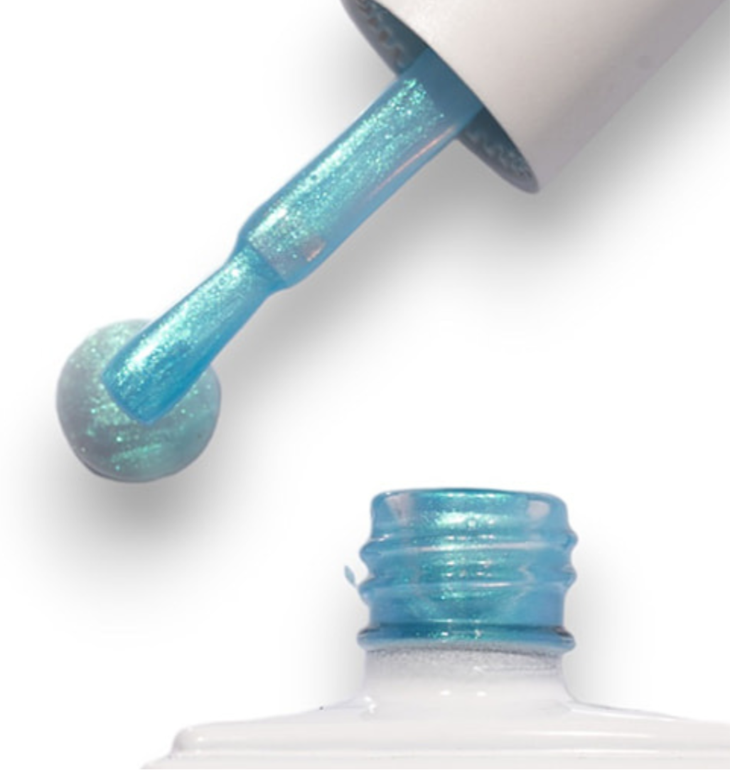 GEL POLISH | PTH09 pearl threaded blue aqua