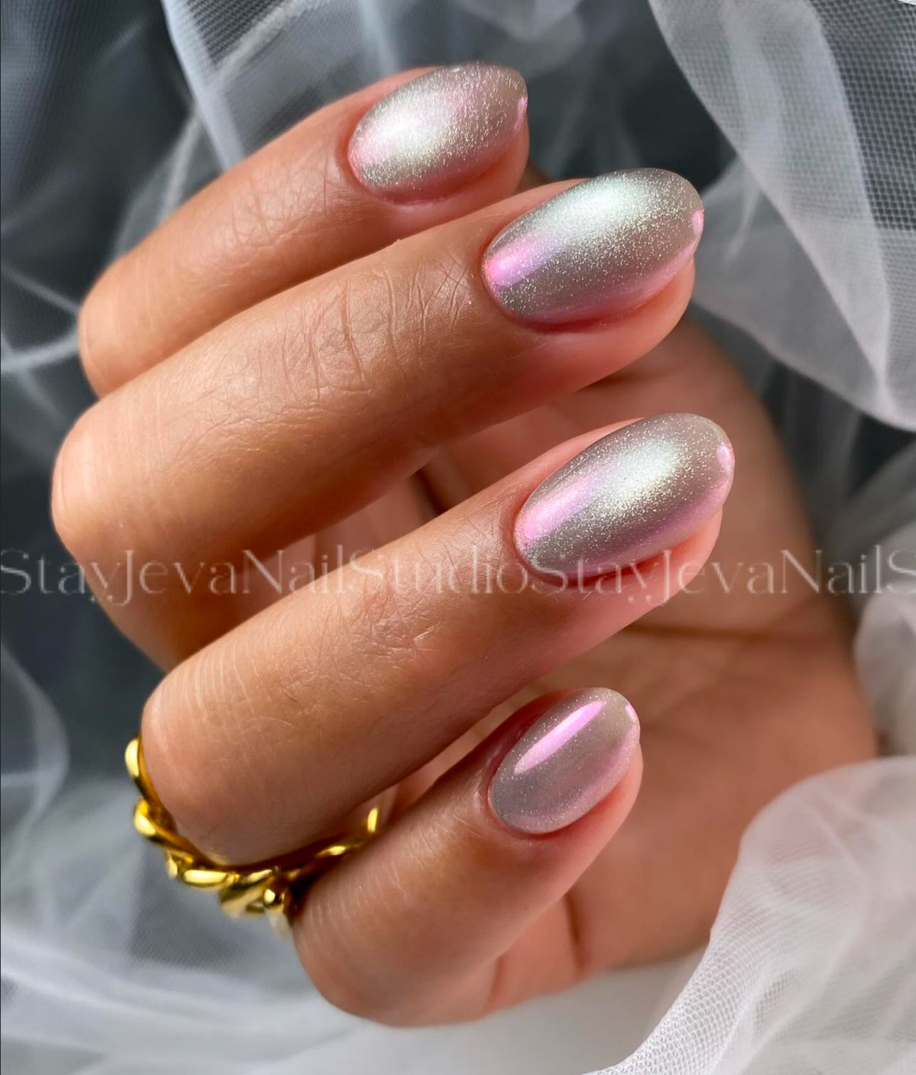 GEL POLISH | Ice Cats Eye Silver