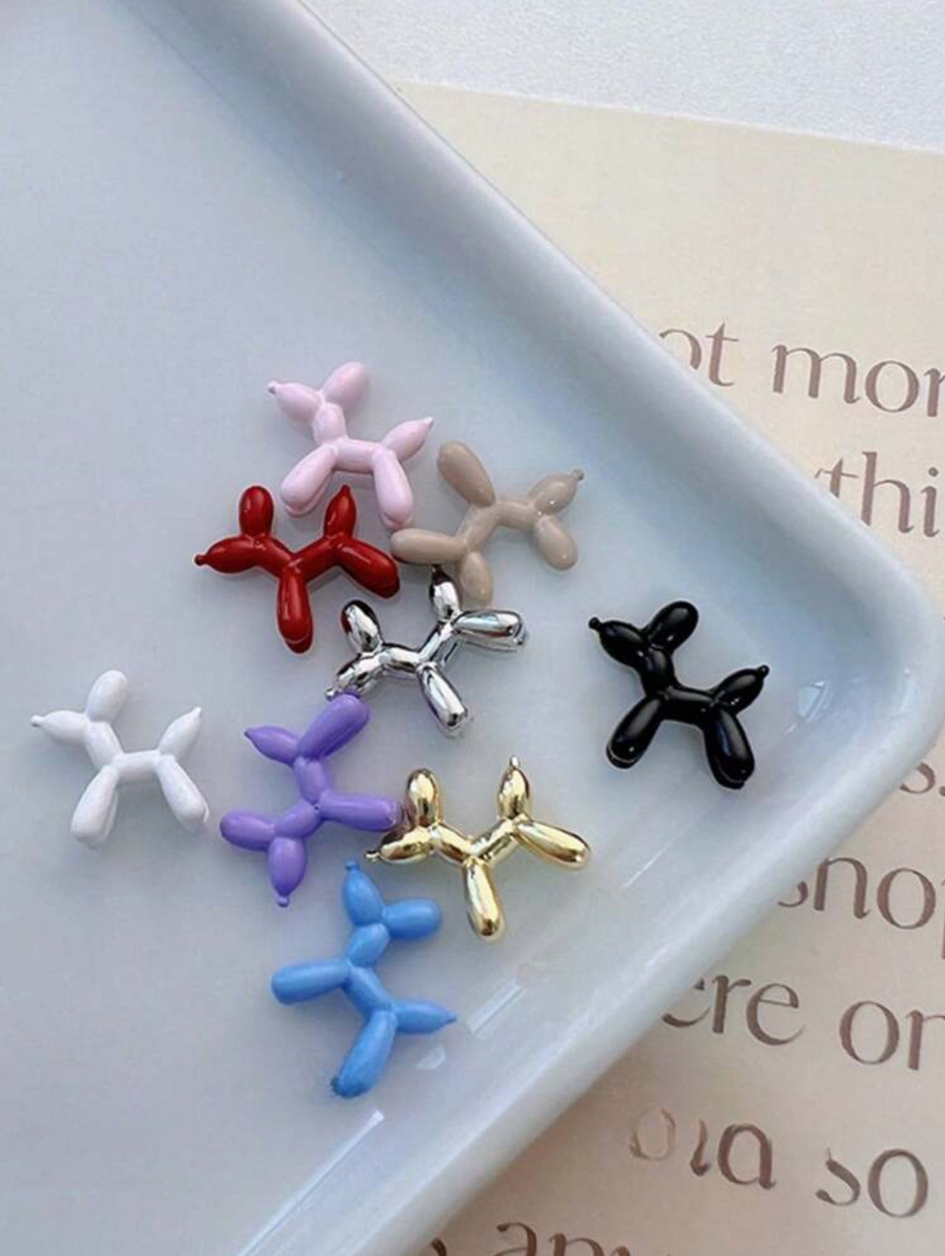 Balloon Dog Charms 10pk | Assorted