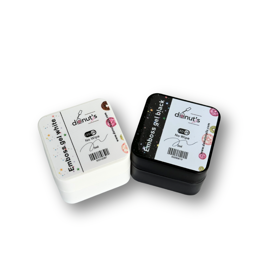 Emboss gel Black White | No wipe