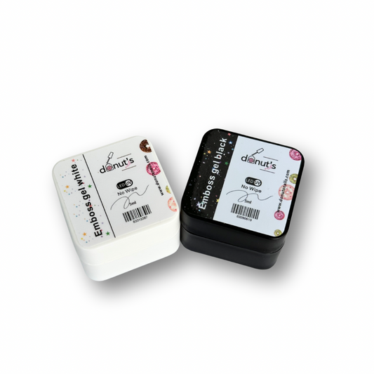 Emboss gel Black White | No wipe