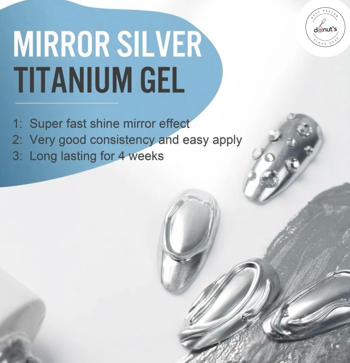 GEL POLISH | TM27 titanium silver