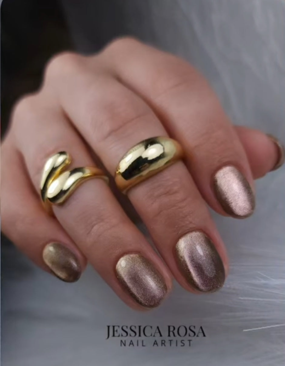 CATS EYE | Ice rose gold