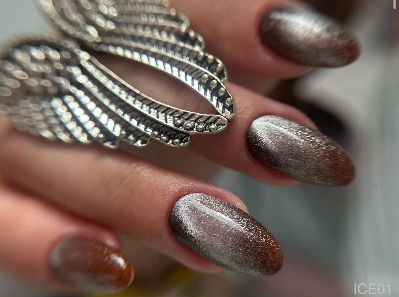 GEL POLISH | Ice Cats Eye Silver