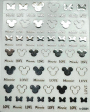Silver Mickey Minnie 2321