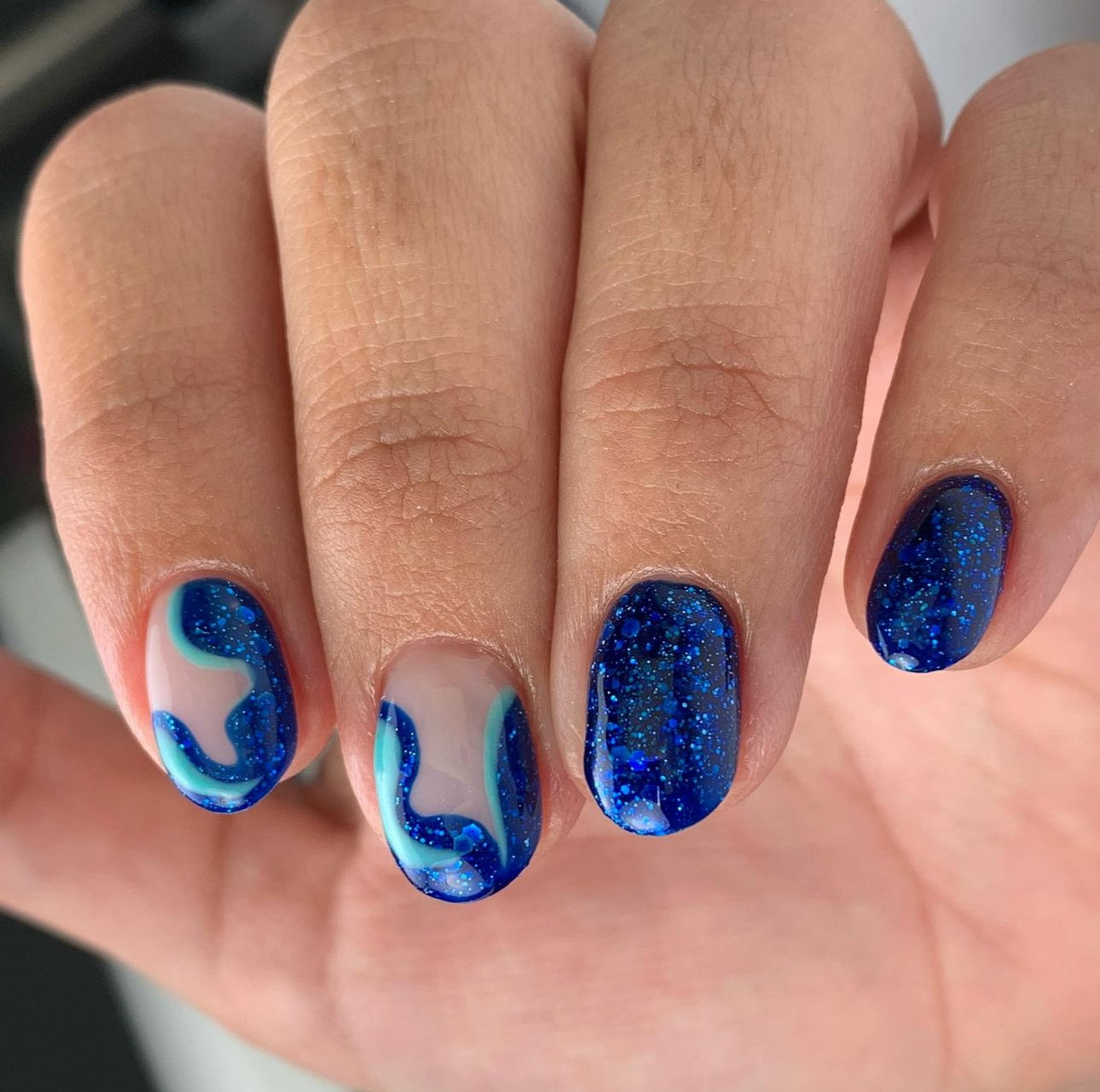 GEL POLISH | SP03 Glitter Blue