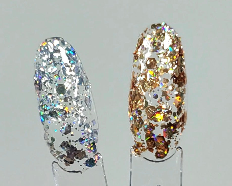 KOREAN SEQUIN GEL | Gold & Silver NEW