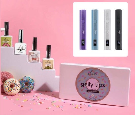 GELLY TIPS PLUS BUNDLE | flash cure lamp