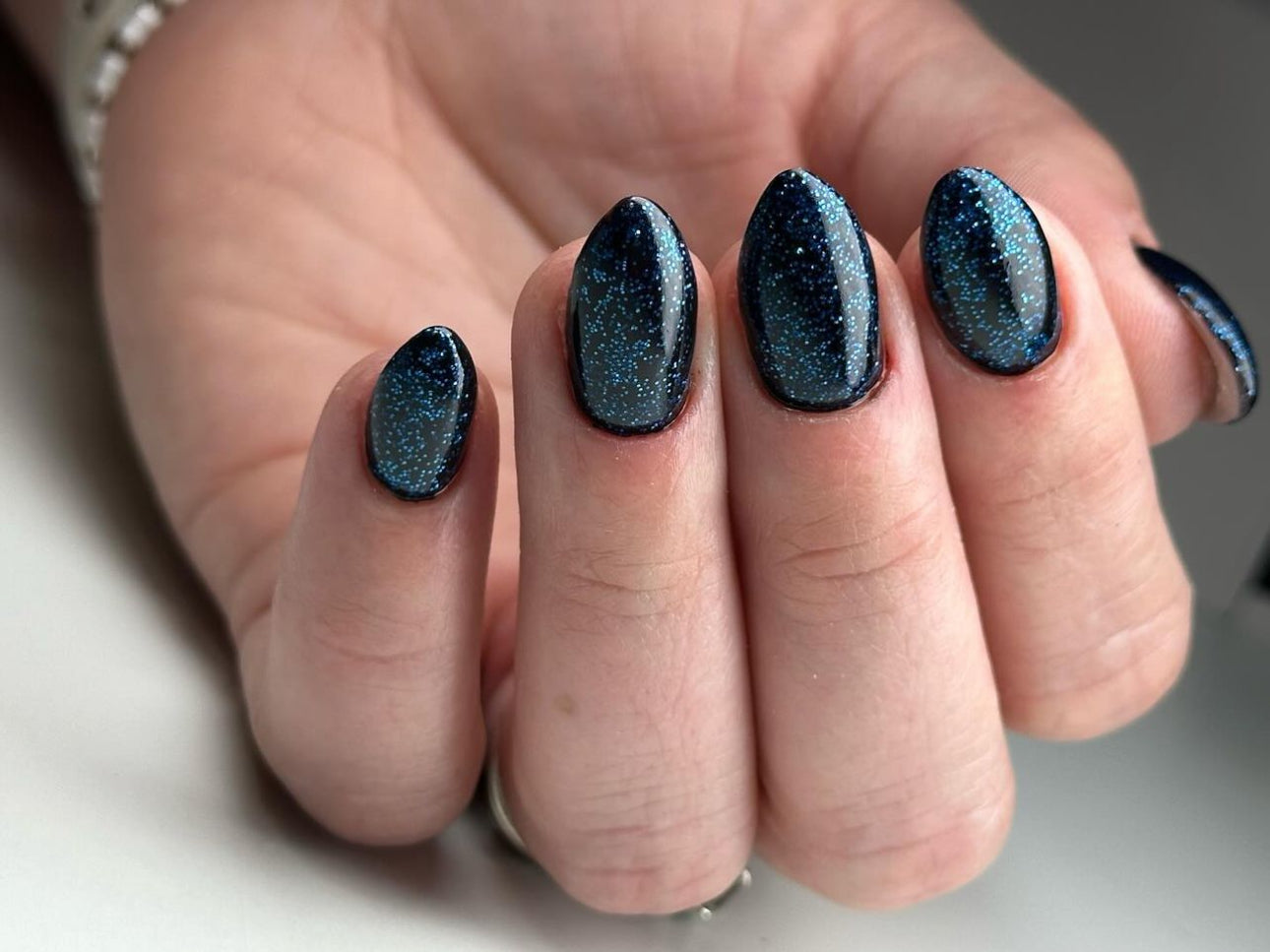 GEL POLISH | ZG129 Glitter Black Blue
