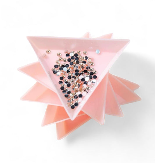 Pink triangle tray