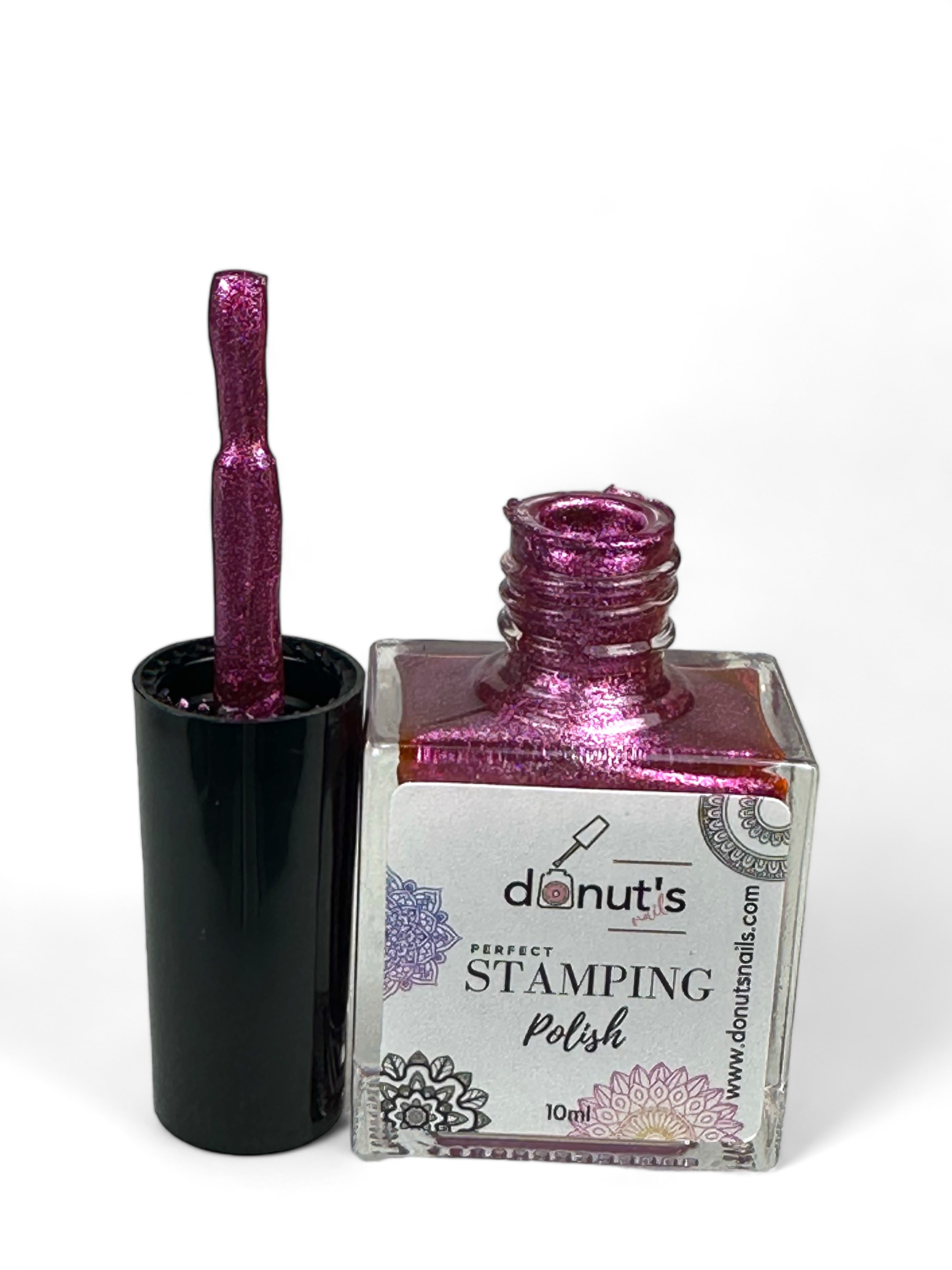 STAMPING POLISH | Metallic Pink Glitter 054