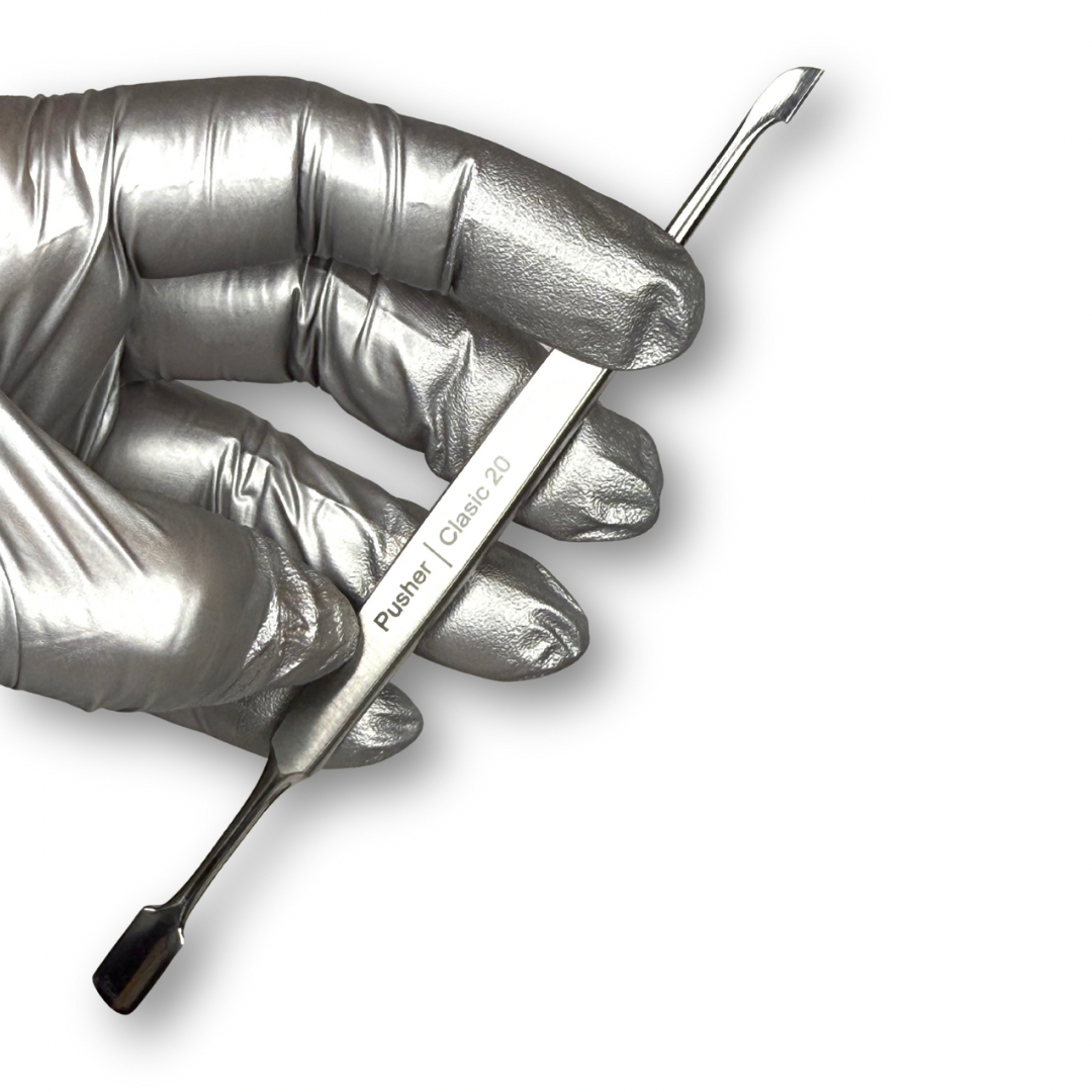 Pusher | Classic 20 Silver curved