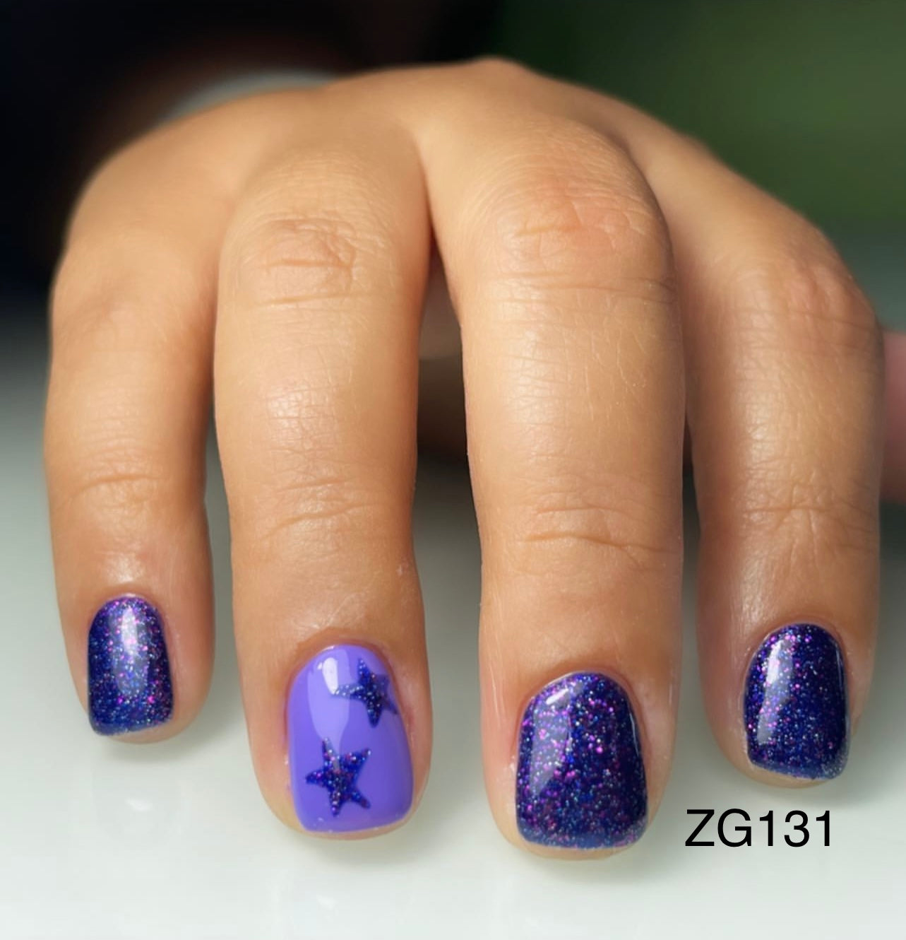 GEL POLISH | ZG131 Glitter Purple
