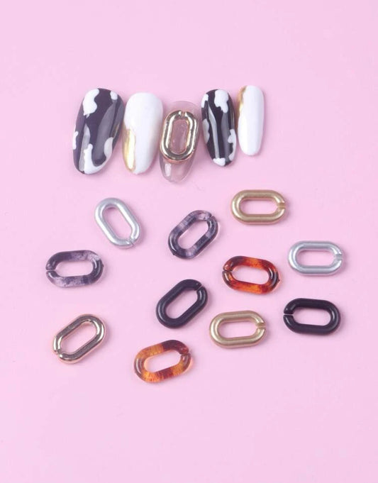 Tortoise shell 3D nail art