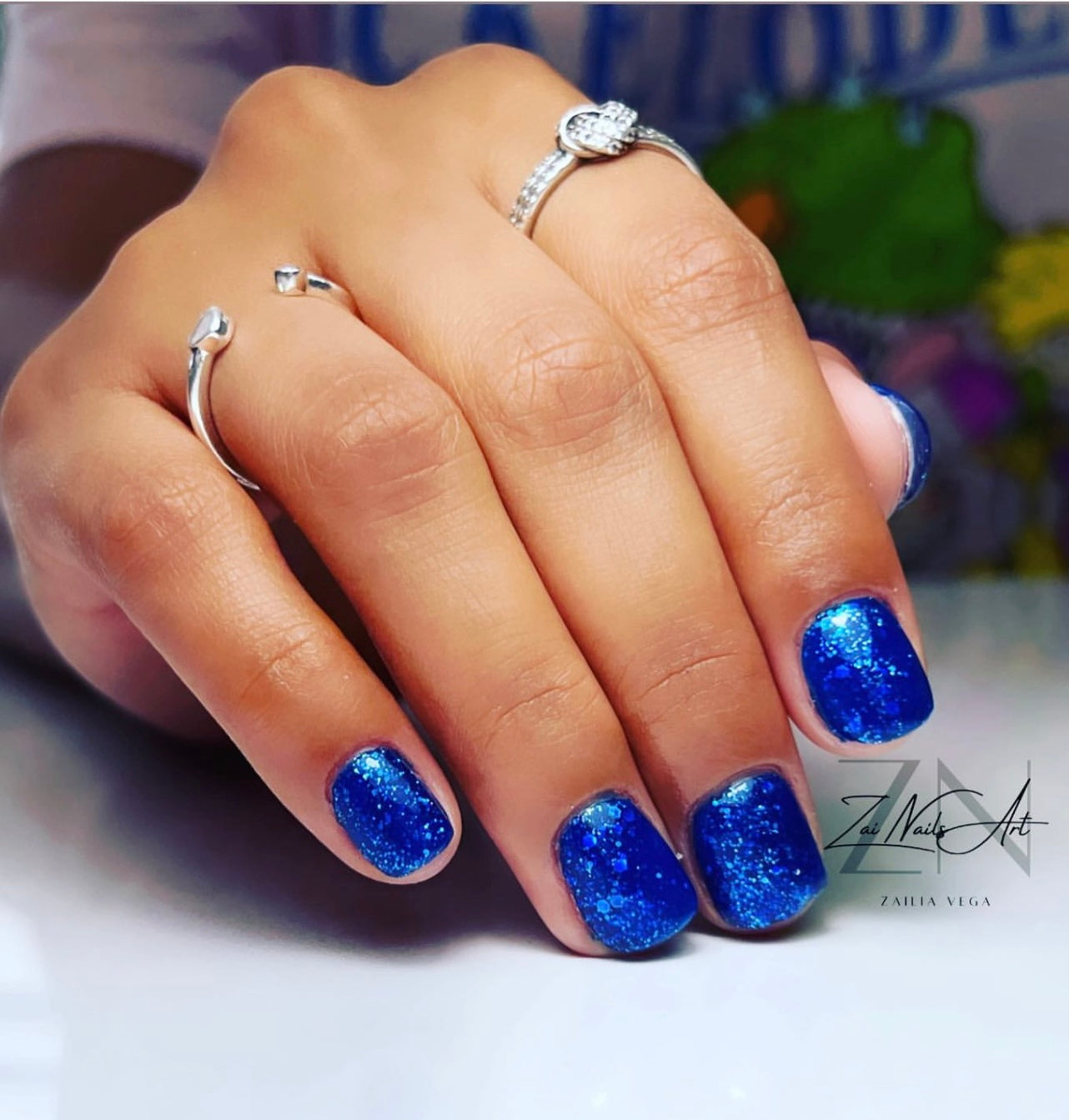 GEL POLISH | SP03 Glitter Blue