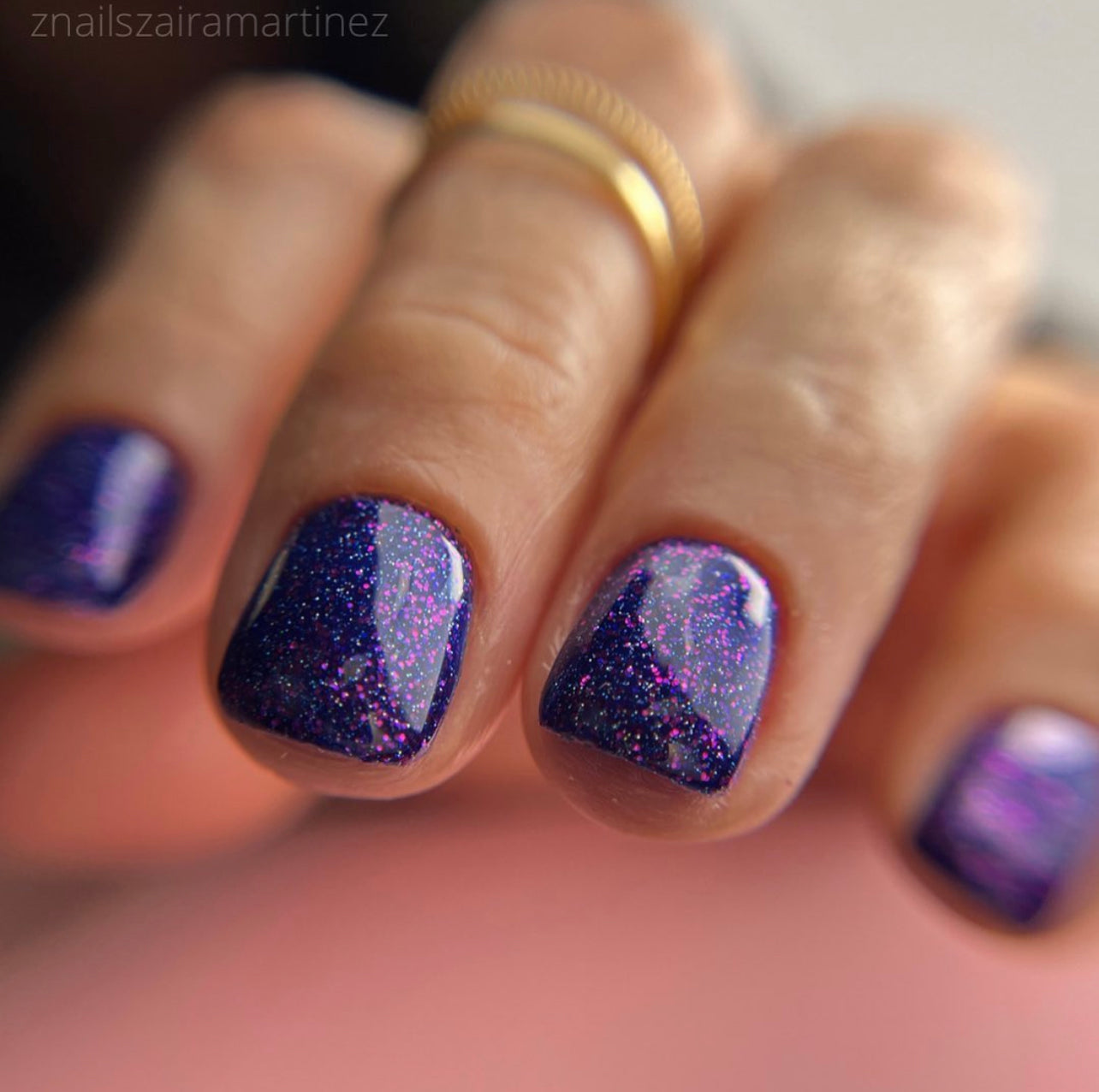 GEL POLISH | ZG131 Glitter Purple
